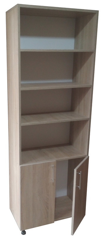 Шафа книжкова ХОТИН МЕБЛІ (ШК700), напівзакрита, ЛДСП, 700х350х2100мм